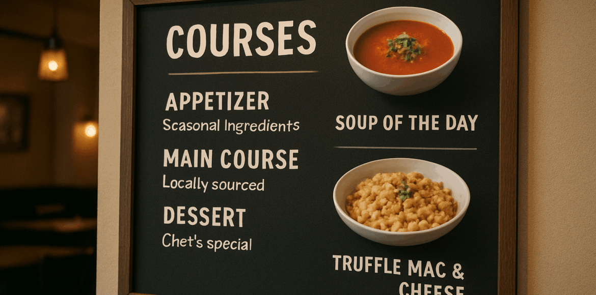 Creative Menu Boards Creative Menu Boards